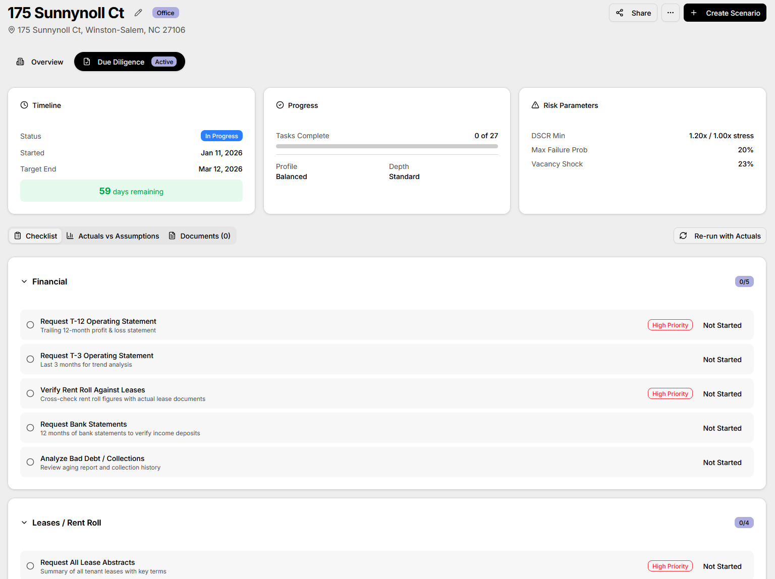 Structured Due Diligence